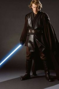 See? Easy enough to be distracted. His sword glows - just like Glamdring, Foe-Hammer.